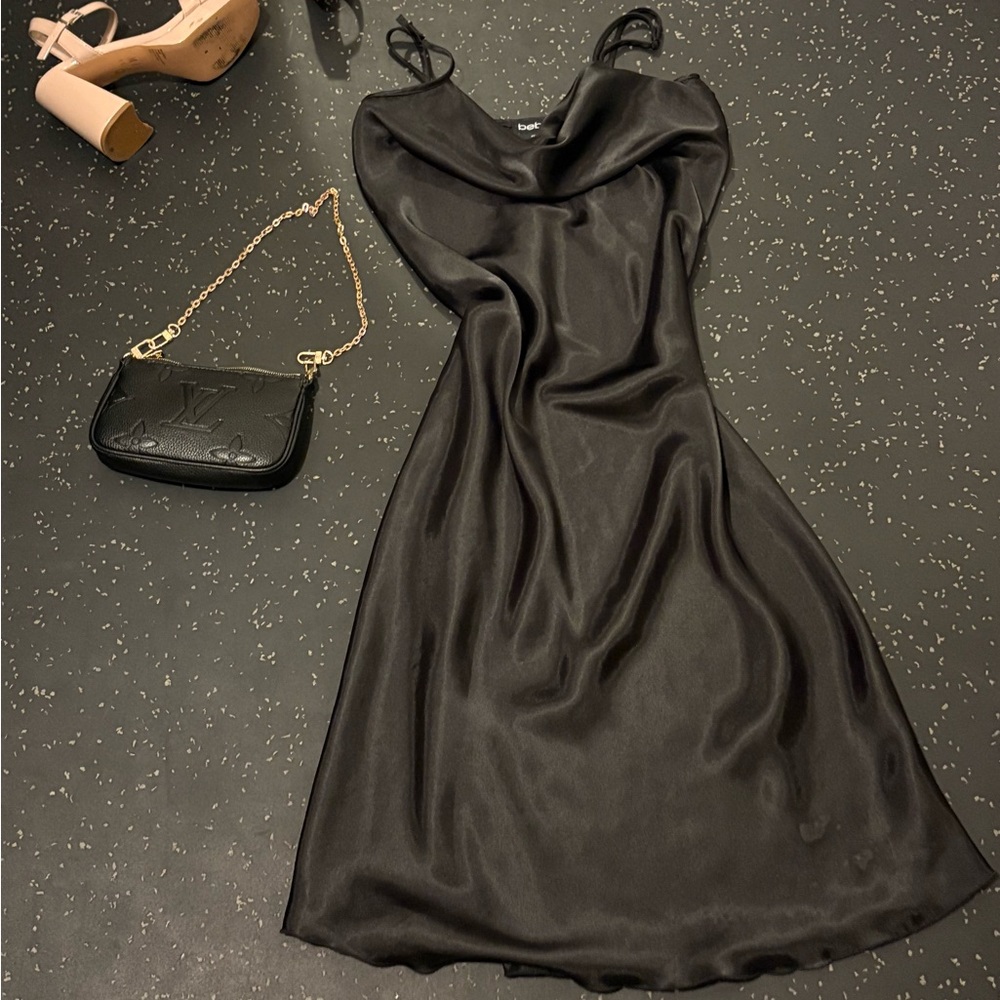Small Bebe Silk Slip Dress - Retail at 115, selling for $55